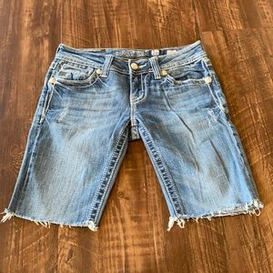 Miss Me Cut Off Denim Jean Shorts size 26